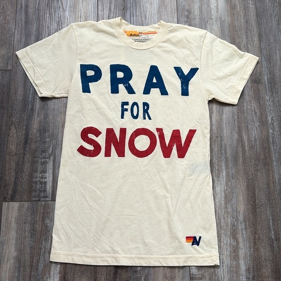 Aviator Nation PRAY FOR SNOW TEE XS - Picture 5 of 12